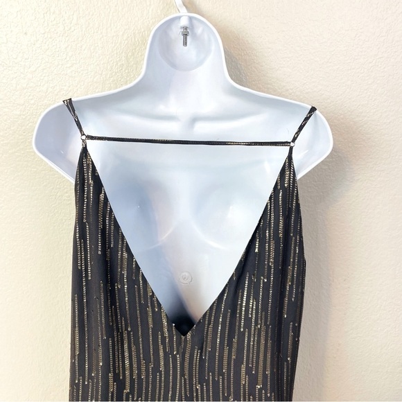 Equipment Tansie Silk And Metallic Slip Dress Size L - Picture 6 of 10